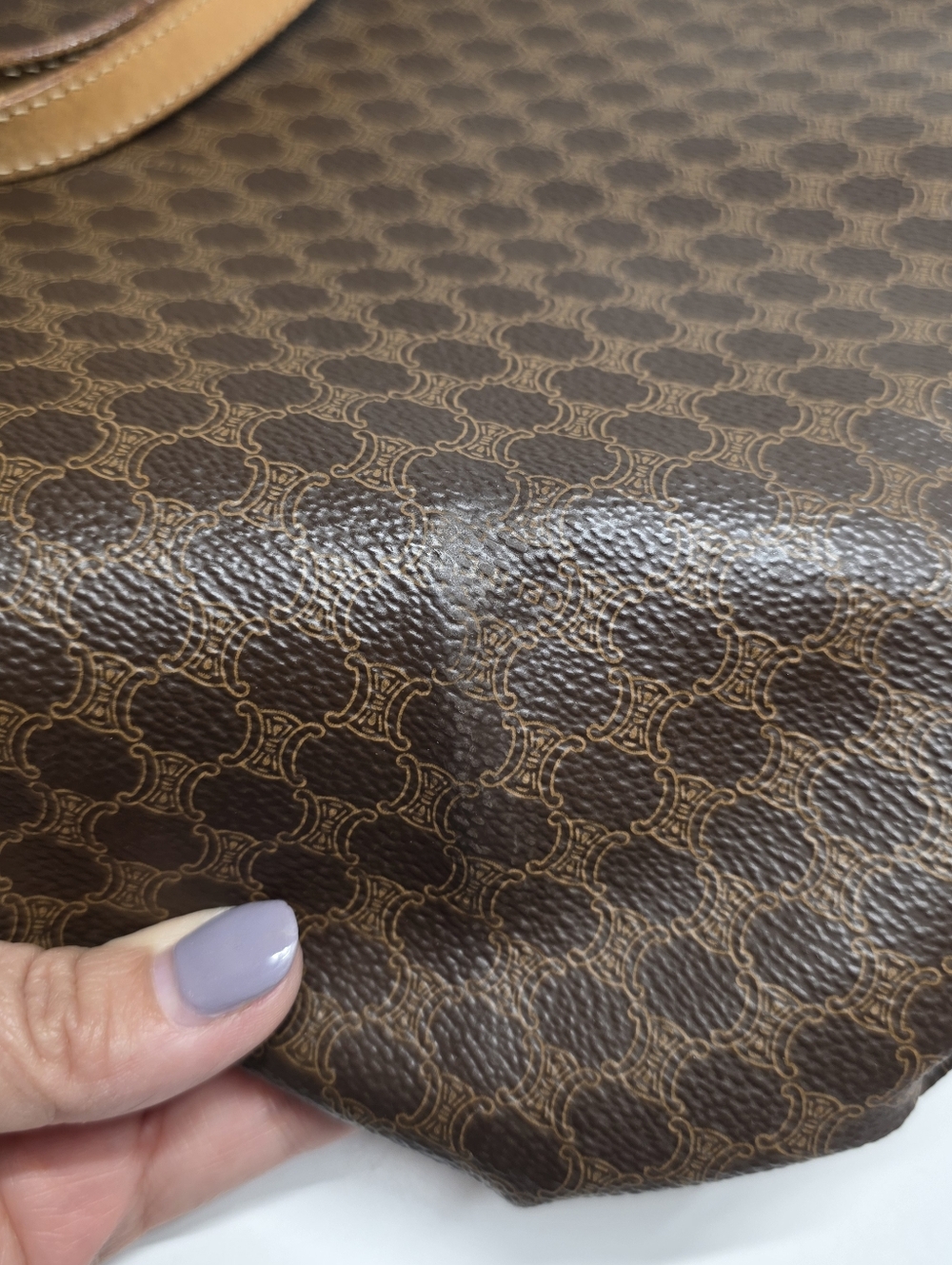 Vintage CELINE MACADAM Tote Bag - Picture 15 of 16